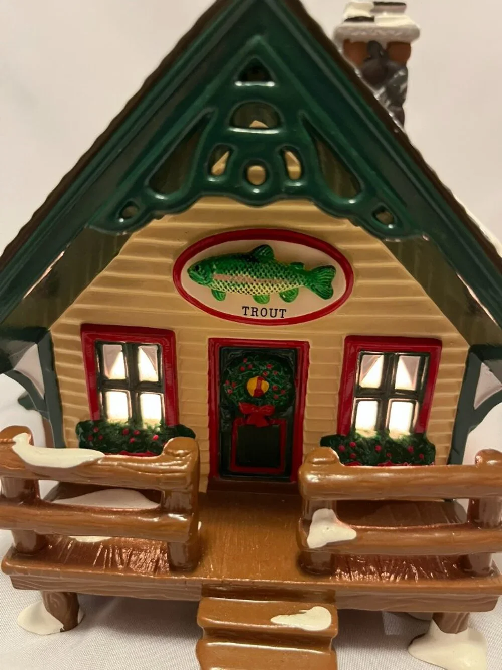 Department 56 Snow Village – Fisherman’s Nook Cabins (Trout & Bass) – Orig Box - Picture 3 of 16